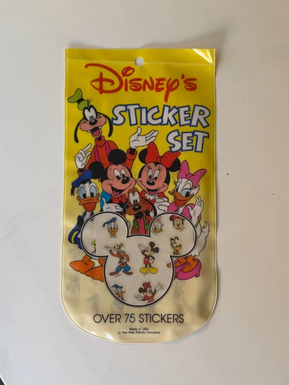 SEALED Rare Vintage 1990s Disney Company Mickey & Friends Sticker Set